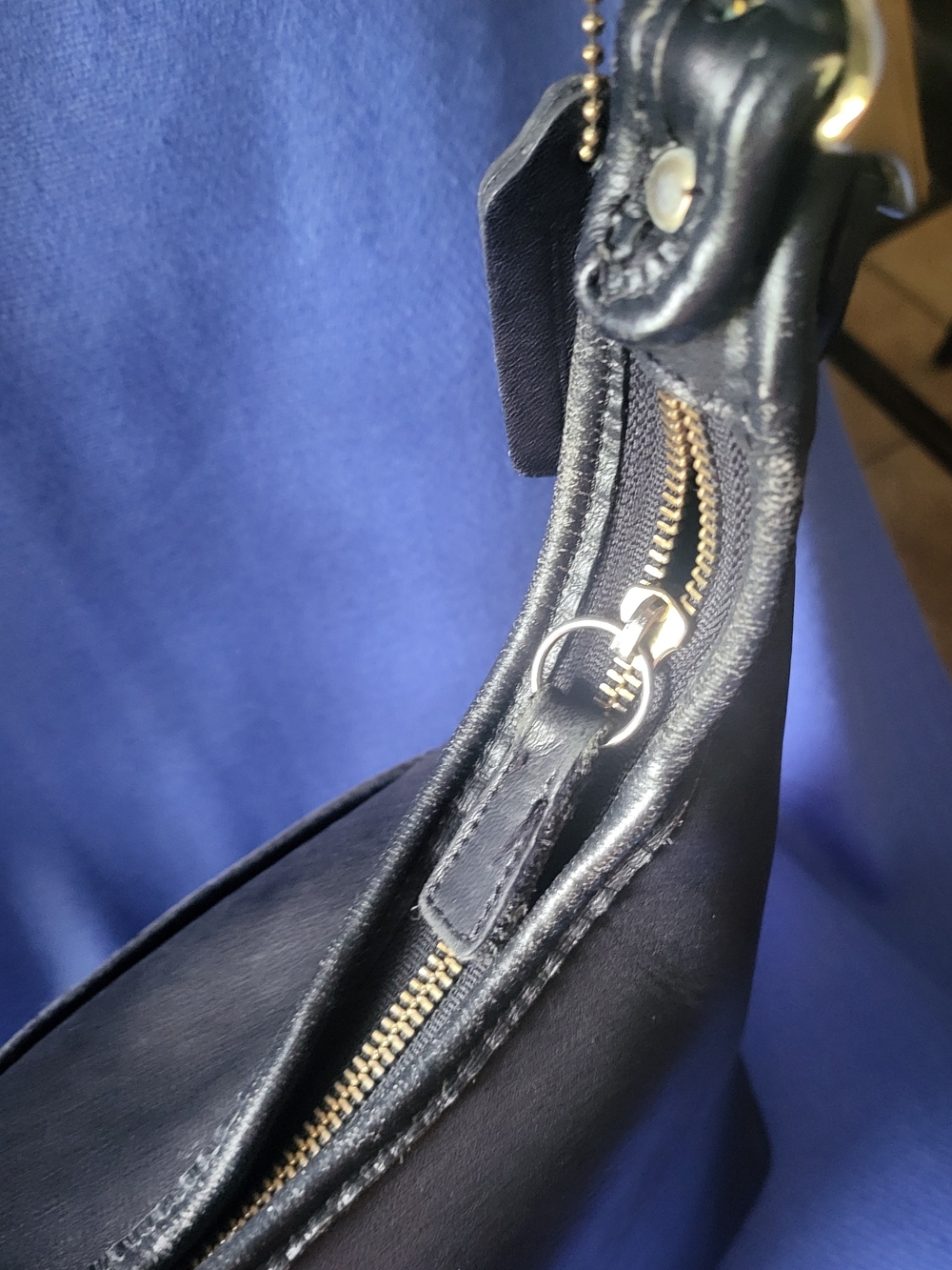 Coach Black Leather & Canvas Shoulder Bag - Picture 10 of 16